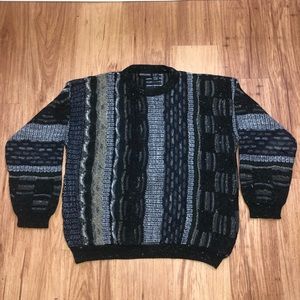 *SOLD* GRAFÍCO ITALIA | 3D Knit Coogi Style Sweater (L)
